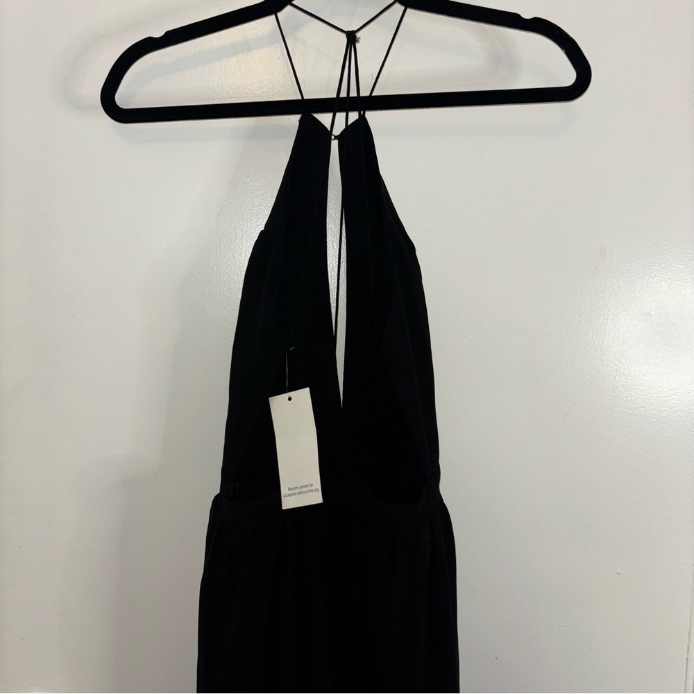 Tobi Black Sleeveless Strappy Back Halter Maxi Dress Size XS - Picture 7 of 14